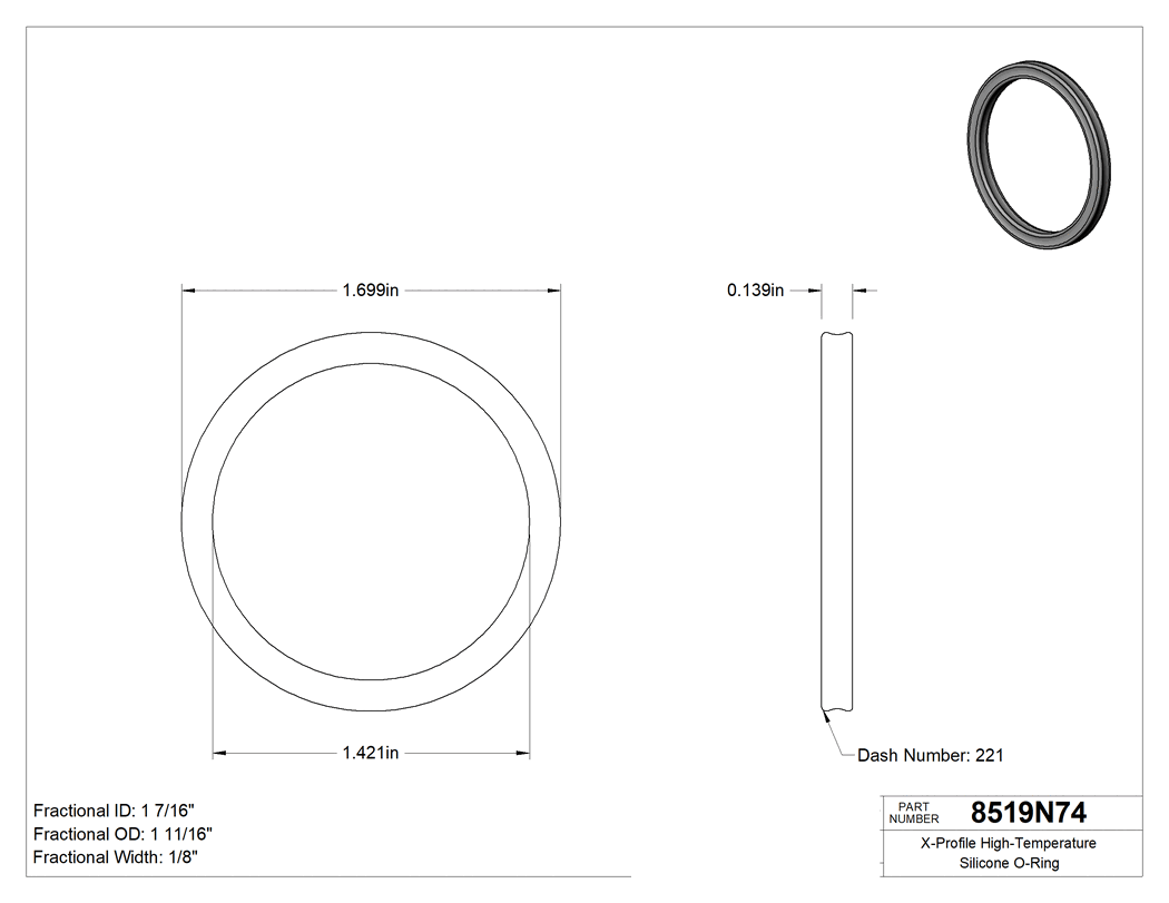 Technical drawing - 8519N74